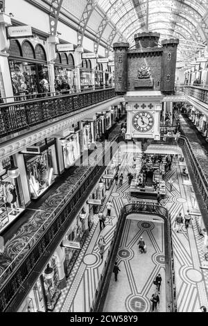 Sydney, Australien - 10 2018: Innenansicht des Queen Victoria Building Stockfoto