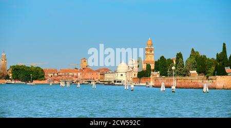 Friedhofsinsel San Michele, Isola di San Michele, Venedig, Italien Stockfoto