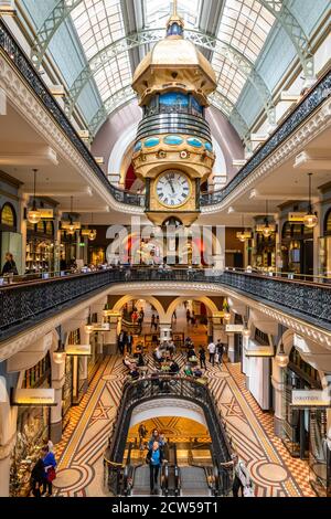 Sydney, Australien - 10 2018: Innenansicht des Queen Victoria Building Stockfoto