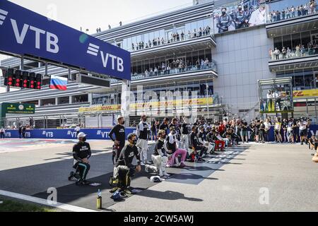 Sotschi, Russland. September 2020. Startaufstellung während des Formel-1-VTB-Grand-Prix von Russland 2020, vom 25. Bis 27. September 2020 auf dem Sotschi-Autodrom in Sotschi, Russland - Foto Antonin Vincent / DPPI Credit: LM/DPPI/Antonin Vincent/Alamy Live News Credit: Gruppo Editoriale LiveMedia/Alamy Live News Stockfoto