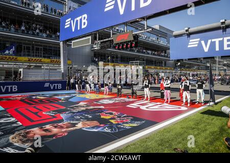 Sotschi, Russland. September 2020. Startaufstellung während des Formel-1-VTB-Grand-Prix von Russland 2020, vom 25. Bis 27. September 2020 auf dem Sotschi-Autodrom in Sotschi, Russland - Foto Antonin Vincent / DPPI Credit: LM/DPPI/Antonin Vincent/Alamy Live News Credit: Gruppo Editoriale LiveMedia/Alamy Live News Stockfoto