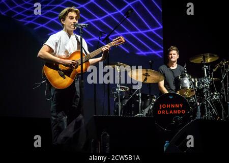 25. September 2020, Toronto, Ontario, Kanada: Der kanadische Sänger Johnny Orlando spielte eine ausverkaufte Show auf der OLG Play Stage in Toronto. Im Bild: JOHNNY ORLANDO (Bild: © Angel Marchini/ZUMA Wire) Stockfoto