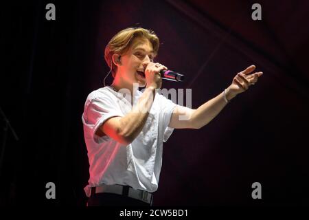 25. September 2020, Toronto, Ontario, Kanada: Der kanadische Sänger Johnny Orlando spielte eine ausverkaufte Show auf der OLG Play Stage in Toronto. Im Bild: JOHNNY ORLANDO (Bild: © Angel Marchini/ZUMA Wire) Stockfoto