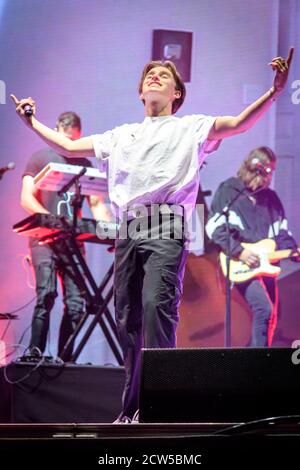 25. September 2020, Toronto, Ontario, Kanada: Der kanadische Sänger Johnny Orlando spielte eine ausverkaufte Show auf der OLG Play Stage in Toronto. Im Bild: JOHNNY ORLANDO (Bild: © Angel Marchini/ZUMA Wire) Stockfoto