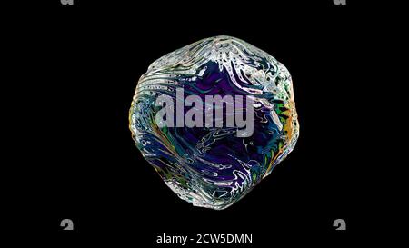 Wassertropfen Regenbogenfarbe Stockfoto