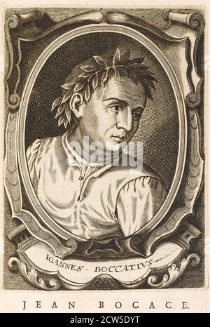 GIOVANNI BOCCACCIO (1313-1375) Italienischer Schriftsteller, Dichter Humanist Stockfoto