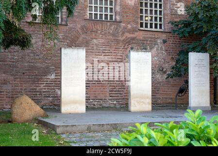 Denkmal in Sofia Bulgarien für den König oder Zaren von Bulgarien Boris III und Königin Giovanna als Tribut für Hilfe bulgarischen Juden während des Holocaust Stockfoto