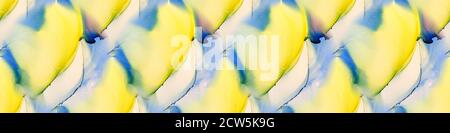 Nahtlose Banner mit Alkoholtinte. Farbenfrohe Abstraktion Stockfoto