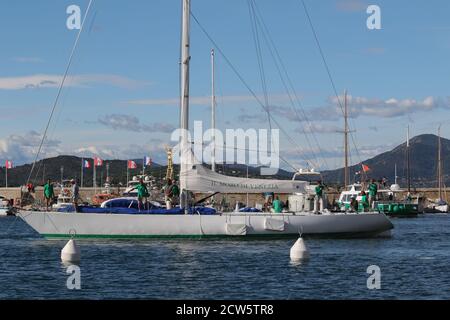 NACHRICHTEN - 22e Voiles de Saint Tropez, Frankreich - Du 26-09-2020 au 09-10-2020 - Landschaft, Kirche, Segeln - (erster Tag Sept, 27) Stockfoto