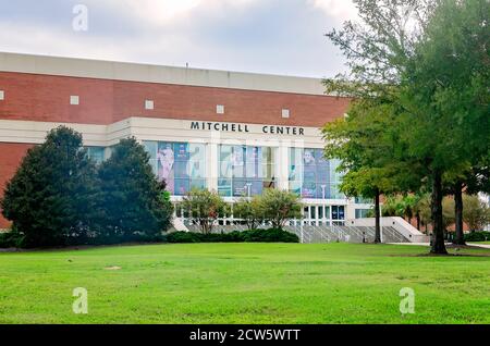 Das Mitchell Center ist an der University of South Alabama, 26. September 2020, in Mobile, Alabama, abgebildet. Stockfoto