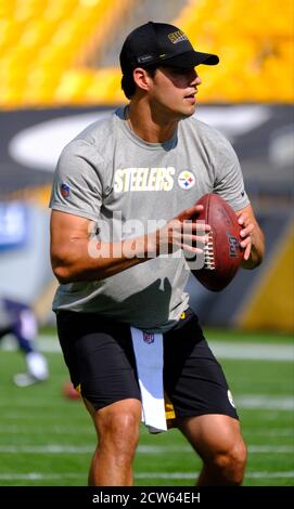 Pittsburgh, PA, USA. September 2020. Mason Rudolph #2 während der Pittsburgh Steelers vs Houston Texans bei Heinz Field in Pittsburgh, PA. Jason Pohuski/CSM/Alamy Live News Stockfoto