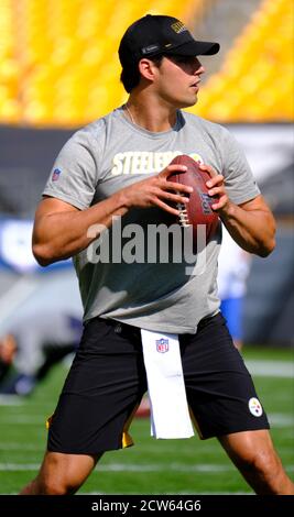 Pittsburgh, PA, USA. September 2020. Mason Rudolph #2 während der Pittsburgh Steelers vs Houston Texans bei Heinz Field in Pittsburgh, PA. Jason Pohuski/CSM/Alamy Live News Stockfoto