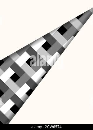 Schwarz-Weiß Geometrische Dekoration, Cover Hintergrund Vorlage Stock Vektor