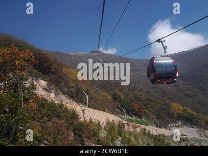 Peking, China. September 2020. Das am 27. September 2020 aufgenommene Foto zeigt die Herbstlandschaft des Yanqing Bezirks, Peking, der Hauptstadt Chinas. Quelle: Zhang Chenlin/Xinhua/Alamy Live News Stockfoto