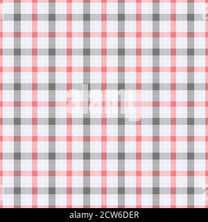 Tartan Vektor Nahtlose Muster, Rosa Und Grau Stock Vektor