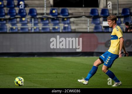 Broendby, Dänemark. September 2020. Sigurd Rosted (4) von Broendby, WENN während der 3F Superliga-Spiel zwischen Broendby IF und AC Horsens im Broendby Stadion in Broendby gesehen. (Foto Kredit: Gonzales Foto/Alamy Live News Stockfoto