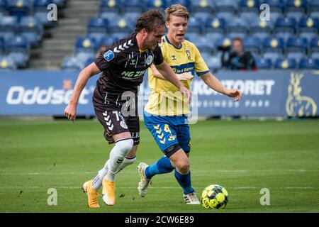 Broendby, Dänemark. September 2020. Jannik Pohl (79) von Broendby, WENN er während des 3F Superliga-Spiels zwischen Broendby IF und AC Horsens im Broendby Stadion in Broendby gesehen wurde. (Foto Kredit: Gonzales Foto/Alamy Live News Stockfoto