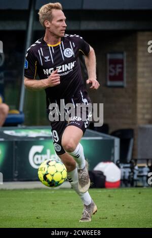 Broendby, Dänemark. September 2020. Jonas Thorsen (19) von Broendby, WENN er während des 3F Superliga Spiels zwischen Broendby IF und AC Horsens im Broendby Stadion in Broendby gesehen wird. (Foto Kredit: Gonzales Foto/Alamy Live News Stockfoto