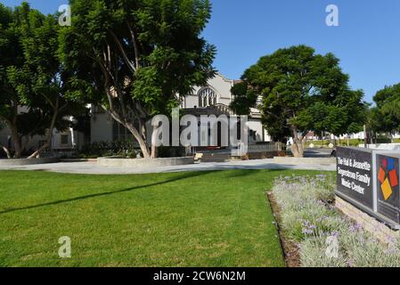 SANTA ANA, KALIFORNIEN - 23. SEPTEMBER 2020: Segerstrom Music Hall in der Orange County School of the Arts. Stockfoto