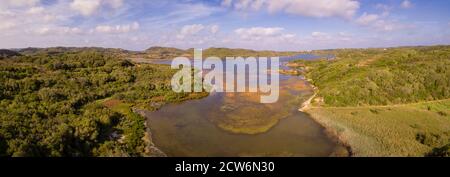 Parque Natural de s'Albufera des Grau, Menorca, Balearen, Spanien Stockfoto