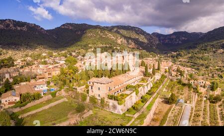 cartuja de Valldemossa, Spanisches historisches Erbe, Valldemossa, Mallorca, balearen, Spanien Stockfoto