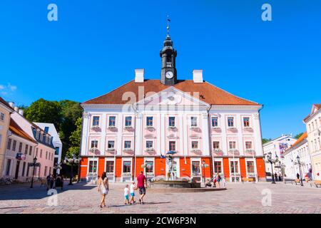 Raekoda, Rathaus, Raekoja plats, Tartu, Estland Stockfoto