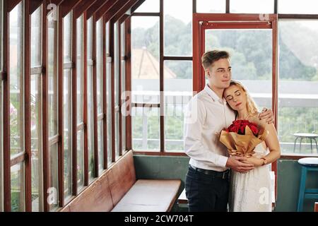 Paar genießen romantische Daten Stockfoto