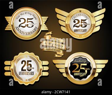 Jahrestag Hintergrund Stock Vektor