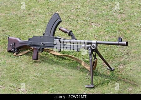 Ein britisches Armeegewehr aus dem zweiten Weltkrieg. Stockfoto