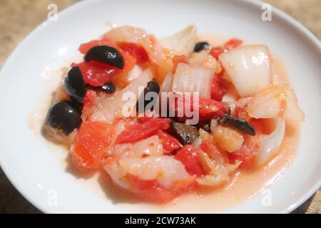 Esqueixada de bacalao Stockfoto