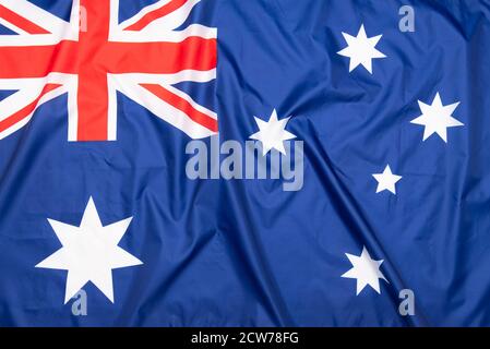 Naturstoff Flagge von Australien Stockfoto