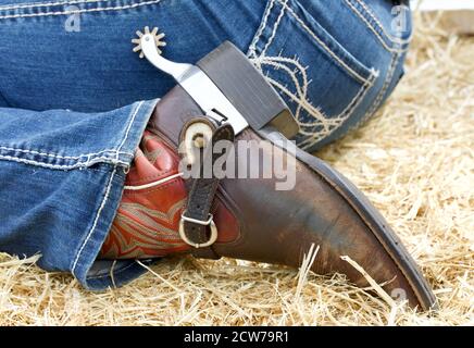 Rider erwartet ihre Runde in der lokalen Lager Entwurf Wettbewerb Stockfoto