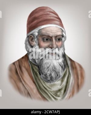 Euklid von Alexandria blühte 300BC griechischen Mathematiker Stockfoto