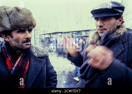 Die aserbaidschanische Bande, Moskau, Gemeinschaft unabhängiger Staaten, CEI, 1992 Stockfoto