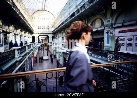 Goum, Moskau, Gemeinschaft unabhängiger Staaten, CEI, 1992 Stockfoto