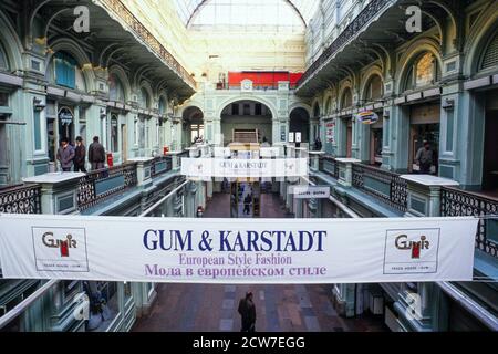 Goum, Moskau, Gemeinschaft unabhängiger Staaten, CEI, 1992 Stockfoto