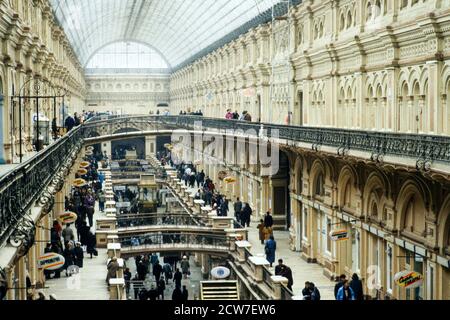 Goum, Moskau, Gemeinschaft unabhängiger Staaten, CEI, 1992 Stockfoto