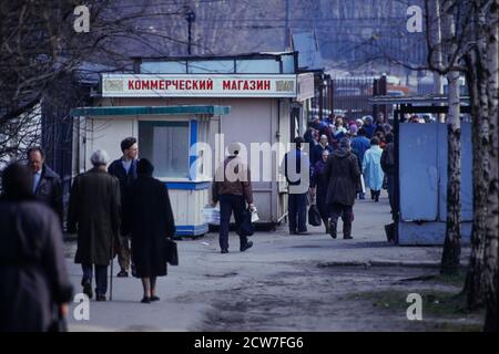 Moskau, Gemeinschaft unabhängiger Staaten, CEI, 1992 Stockfoto
