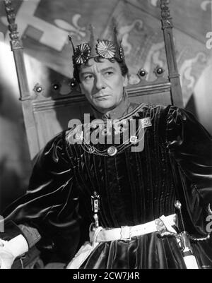 JOHN GIELGUD Porträt als Herzog von Clarence in RICHARD III 1955 Regisseur LAURENCE OLIVIER spielt William Shakespeare-Musik William Walton ProduzentenLaurence Olivier und Alexander Korda L.O.P. / London Film Productions Stockfoto