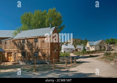 Historische Gebäude in Silver City Geisterstadt in Owyhee Mountains, Idaho, USA Stockfoto