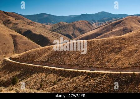 Straße nach Silver City in Owyhee Mountains, Idaho, USA Stockfoto