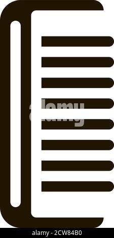 Haarbürste Haarkamm Symbol Abbildung Stock Vektor