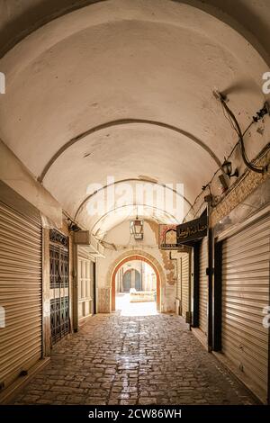Sousse, Tunesien, Mittelmeer, Küste, Stadtbild, Küste, Architektur, historisch, Urban, Nordafrika Stockfoto