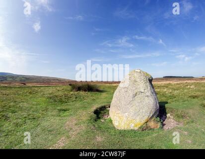 Der Cop Stone, stehender Stein in der Nähe von Helton, Cumbria Stockfoto