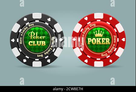 Realistische Pokerchips Stock Vektor