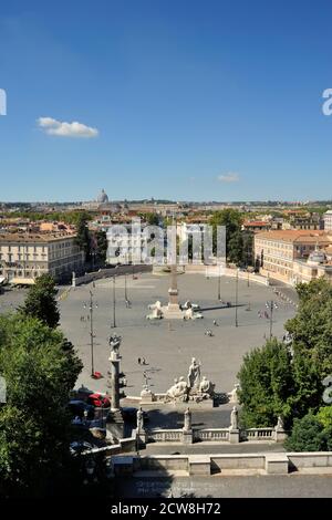 Piazza del Popolo, Rom, Italien Stockfoto