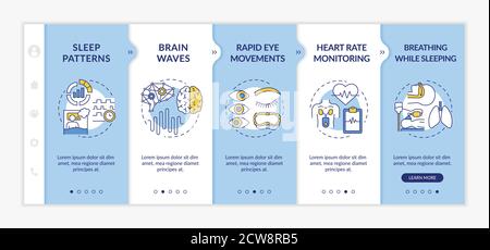 Vektorvorlage für medizinisches Screening Onboarding Stock Vektor