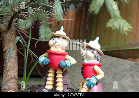 Bill & Ben Gartenschmuck, aus der neu gestalteten Kindershow c2001 Stockfoto