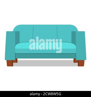 Wohnmöbel für das Wohnzimmer Sofa. Stock Vektor