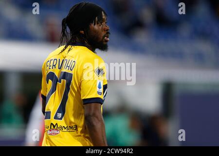 Bologna, Italien. September 2020. Gervinho (Parma Calcio 1913) während Bologna vs Parma, italienische Fußballserie EIN Spiel in Bologna, Italien, September 28 2020 Kredit: Unabhängige Fotoagentur/Alamy Live Nachrichten Stockfoto